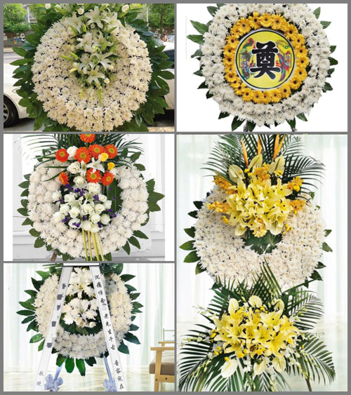 广东江门市台山市汶村镇凤村村花圈速递